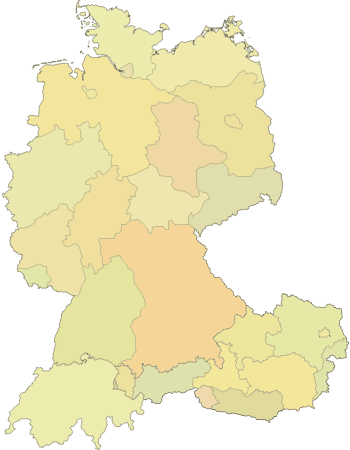 Karte von Deutschland